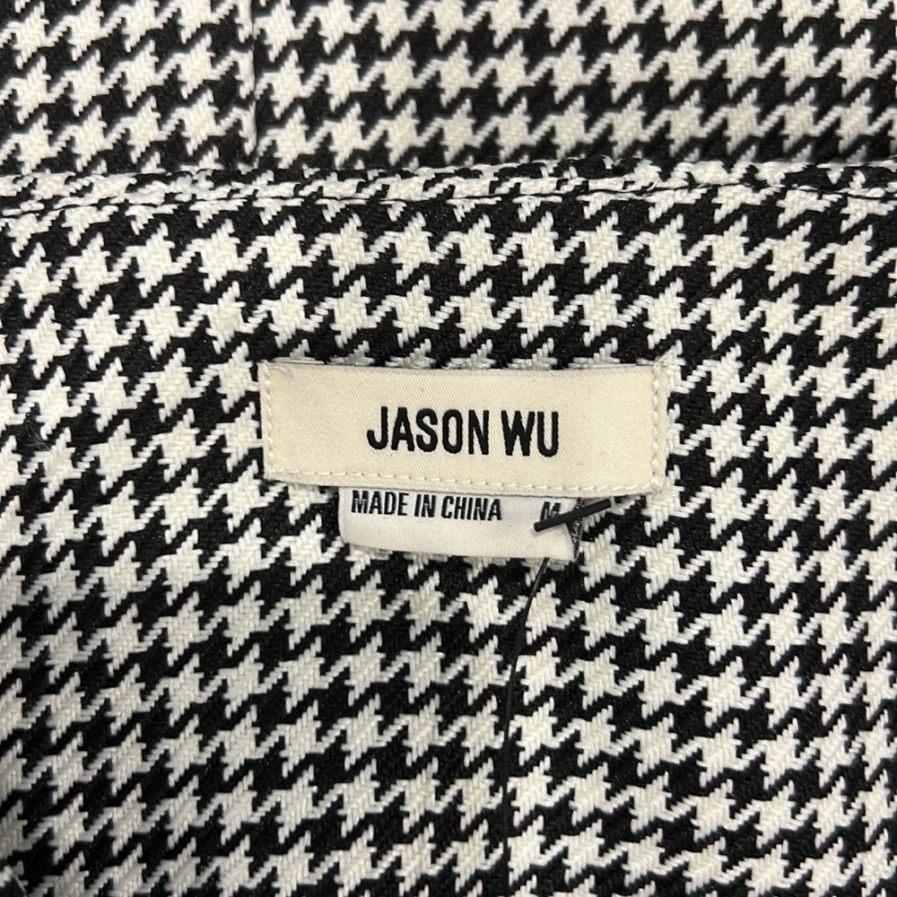 Nwot Jason Wu Houndstooth Blazer Wrap Mini Dress - image 4